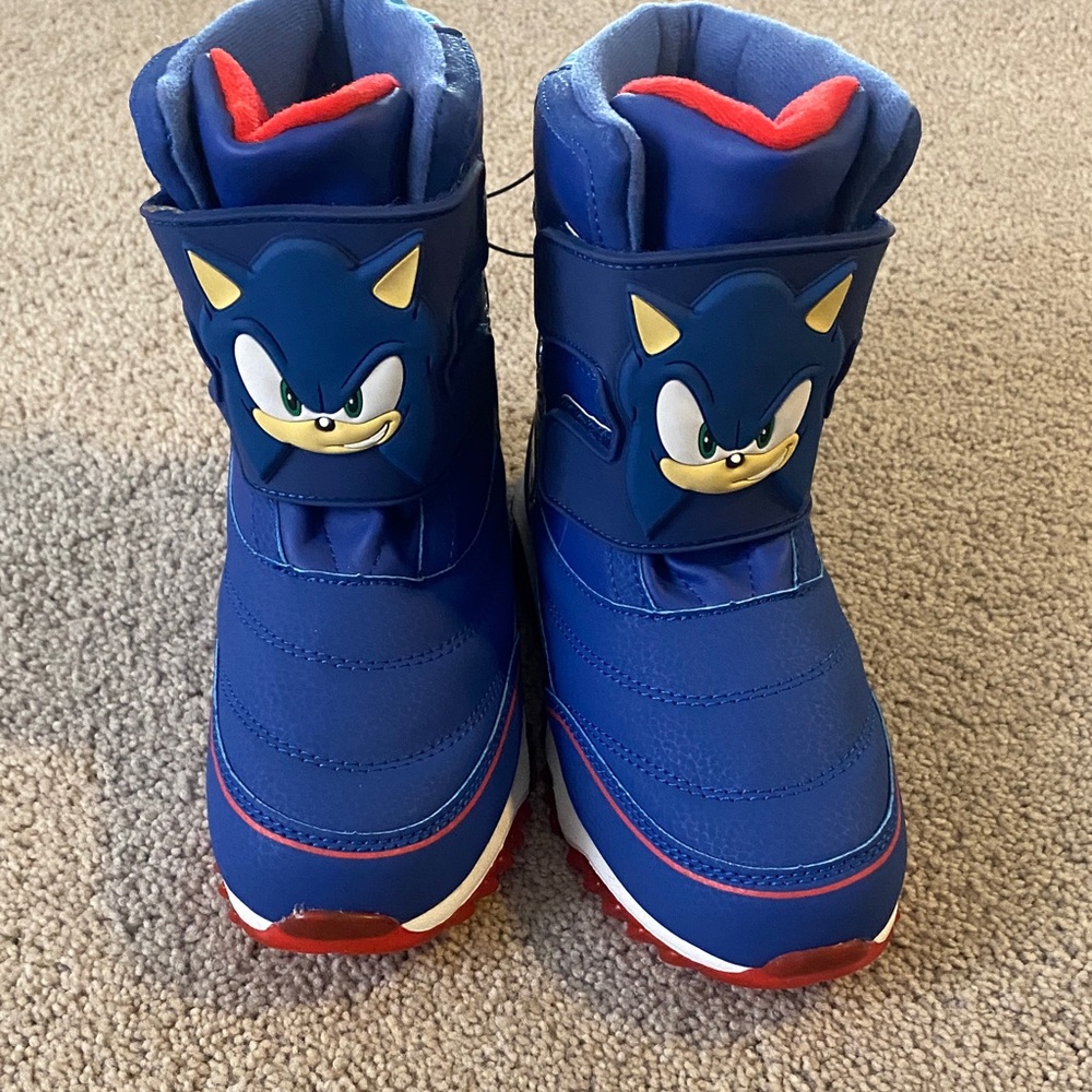 Sonic the Hedgehog Kids Blue Boots